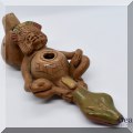P08. Clay snake pipe. - $24 